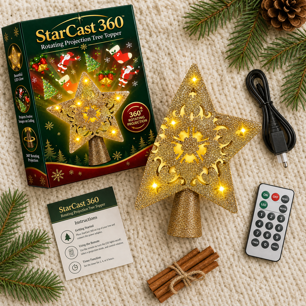 StarCast 360 - Slider Flat Lay